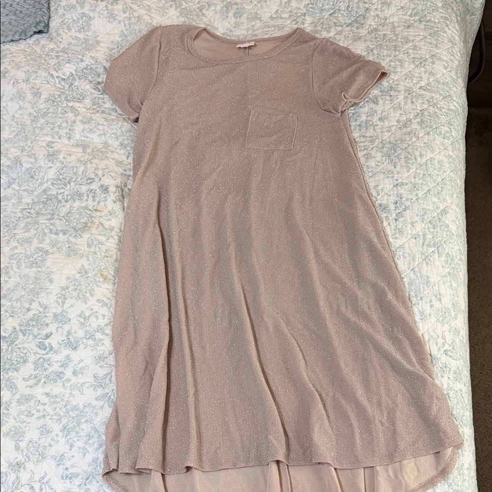 LuLaRoe Midi Dress in Light Pink
